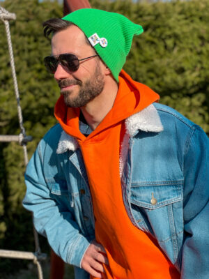 Czapka slouchy logo kolorowe "Neonowy zielony" Czapka slouchy logo kolorowe "Neonowy zielony"