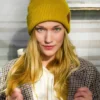Czapka beanie logo ekoskórka "Miodowa musztarda"