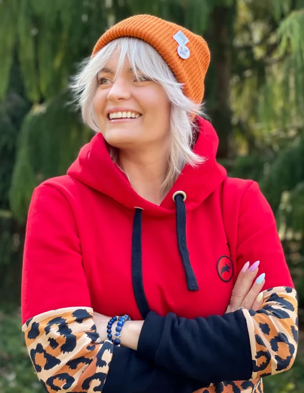 Czapka wywijana logo kolorowe "Miedziana"