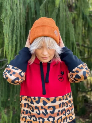 Czapka beanie logo ekoskórka "Miedziana" Czapka beanie logo ekoskórka "Miedziana"