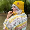 Czapka beanie logo ekoskórka "Miodowa"