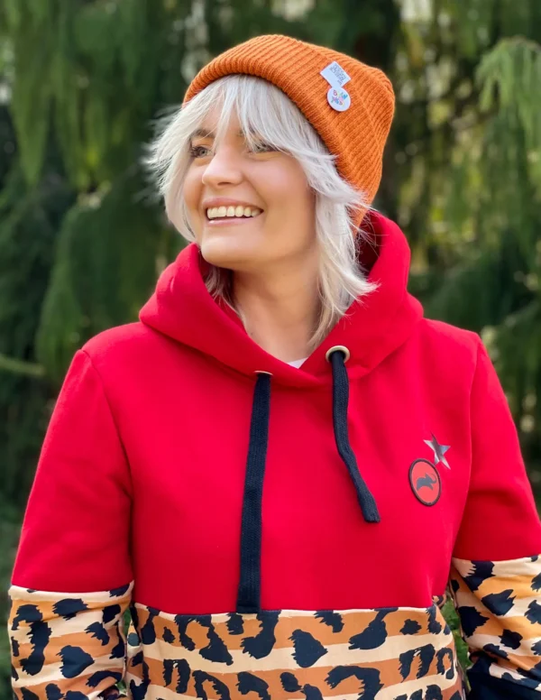 Czapka wywijana logo kolorowe "Miedziana"