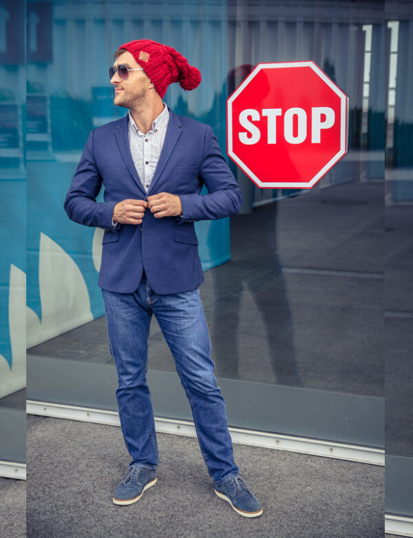 Męska kolorowa zimowa czapka ENDORFINA "Ciemny czerwony"