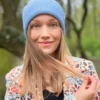 Czapka beanie logo kolorowe "Jasny niebieski"