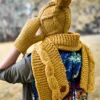 SZAL handmade "Miodowa musztarda szalik"