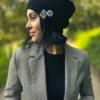 Czapka beanie z bawełny logo kolorowe "Czarny"