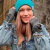 Czapka slouchy logo kolorowe "Turkus"