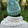 Czapka MERINO Lucky ,,Jasny turkus"