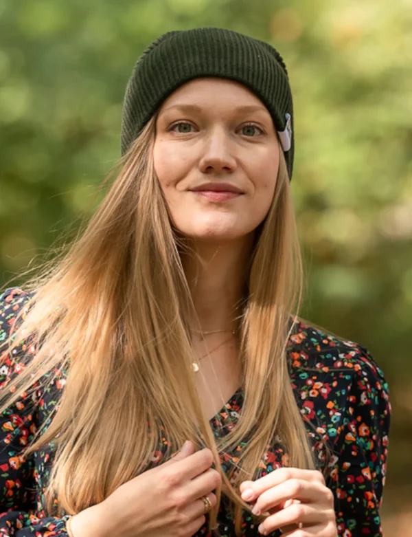 Czapka slouchy logo kolorowe "Khaki"