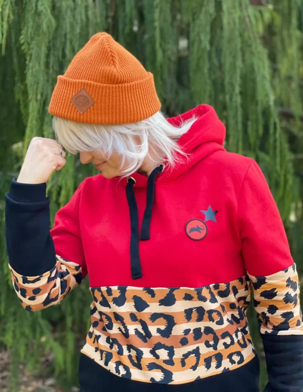 Czapka beanie logo ekoskórka "Miedziana"