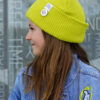 Czapka beanie dla dziecka logo kolorowe "Limonka"