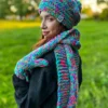 Rękawiczki handmade ze sznureczkiem ,,Paradise"