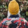 Czapka beanie z bawełny logo kolorowe "Miodowa musztarda"
