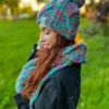 Rękawiczki handmade ze sznureczkiem ,,Paradise"