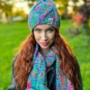 Rękawiczki handmade ze sznureczkiem ,,Paradise"