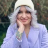 Czapka beanie z bawełny logo kolorowe "Ecru"