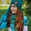 Krótka czapka z pomponem HERO ,,Leśny zielony"