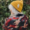 Czapka beanie z bawełny logo kolorowe "Miodowa musztarda"