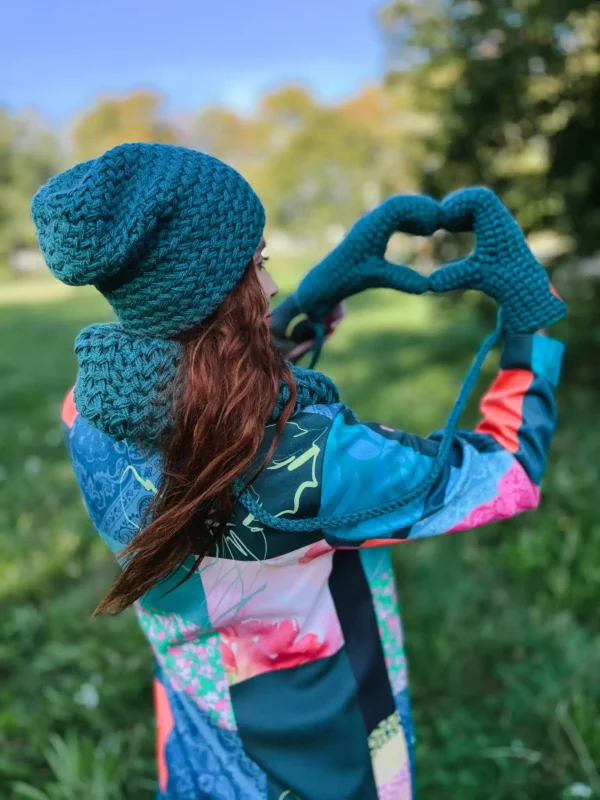 Czapka ręcznie robiona EXPLORER ,,Leśny zielony"