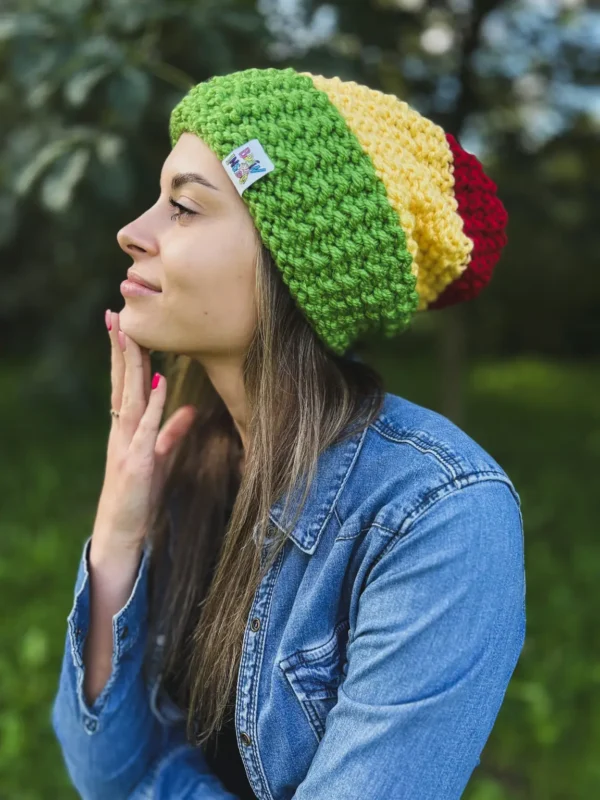 Czapka zimowa slouchy NEVERLAND "Reggae"