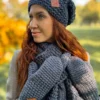 Luźna czapka zimowa NEVERLAND "Ciemny szary"