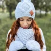 Mały komin na szyję "Wybielony szary"