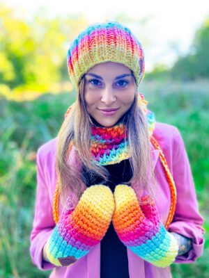 Czapka apres ski ENDORFINA ,,Cytrusy"