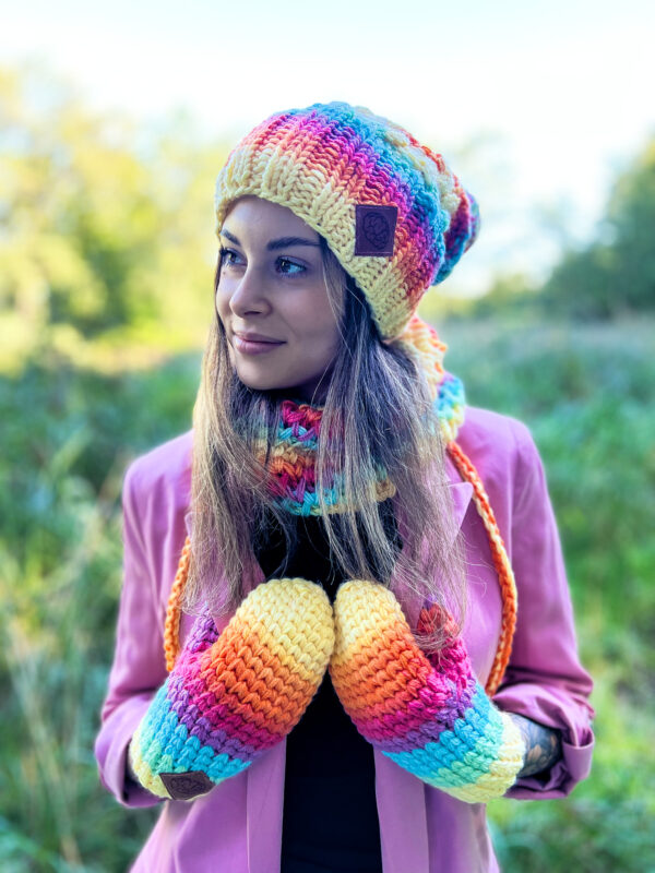 Czapka apres ski ENDORFINA ,,Cytrusy"