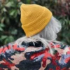 Czapka beanie z bawełny logo kolorowe "Miodowa musztarda"