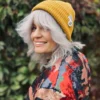 Czapka beanie z bawełny logo kolorowe "Miodowa musztarda"