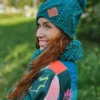 Krótka czapka z pomponem HERO ,,Leśny zielony"