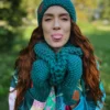 Czapka ręcznie robiona EXPLORER ,,Leśny zielony"