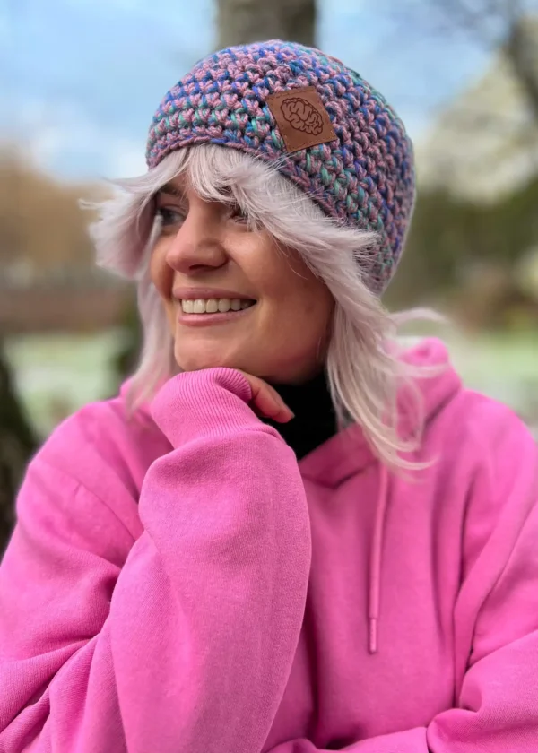 Ciepła opaska zimowa ,,Bubble gum"
