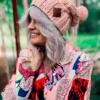 Czapka MERINO z jedwabną podszewką ENDORFINA "Jasny różowy"
