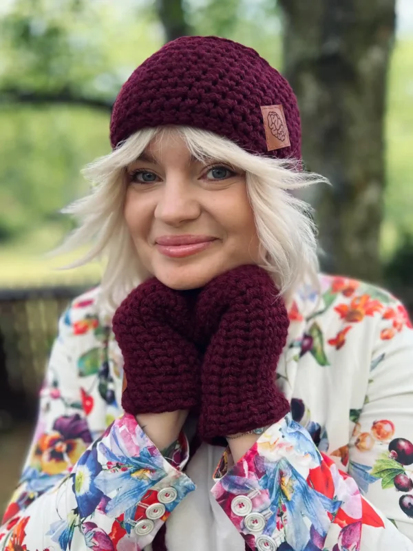 OPASKA podszyta polarem ,,Bordo"
