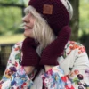 OPASKA podszyta polarem ,,Bordo"