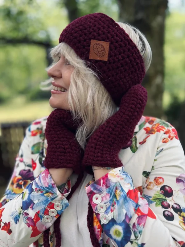 OPASKA podszyta polarem ,,Bordo"