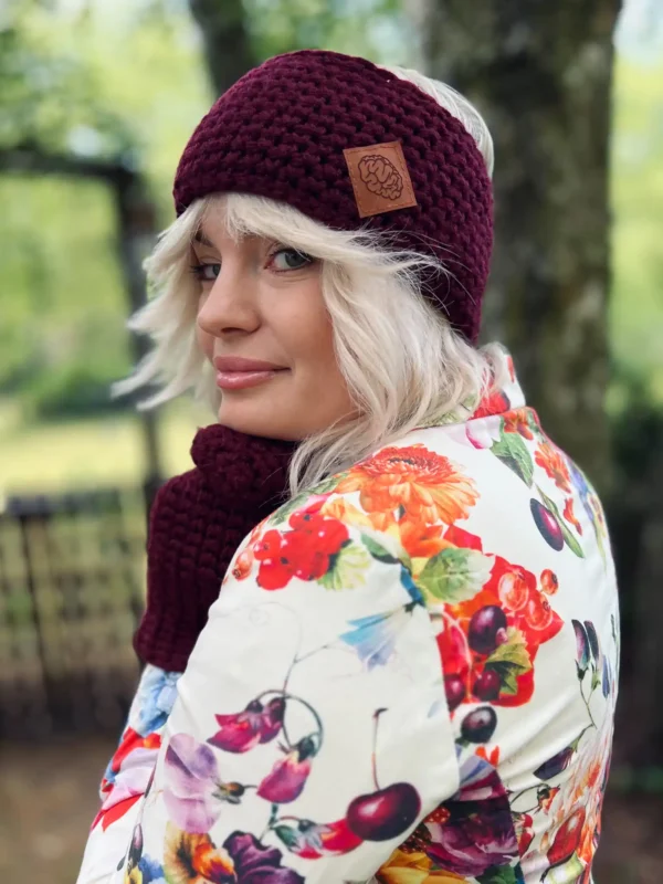 OPASKA podszyta polarem ,,Bordo"