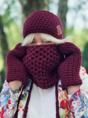 OPASKA podszyta polarem ,,Bordo"