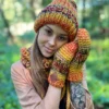 Czapka z wywinięciem LUCKY ,,Jasna jesień"