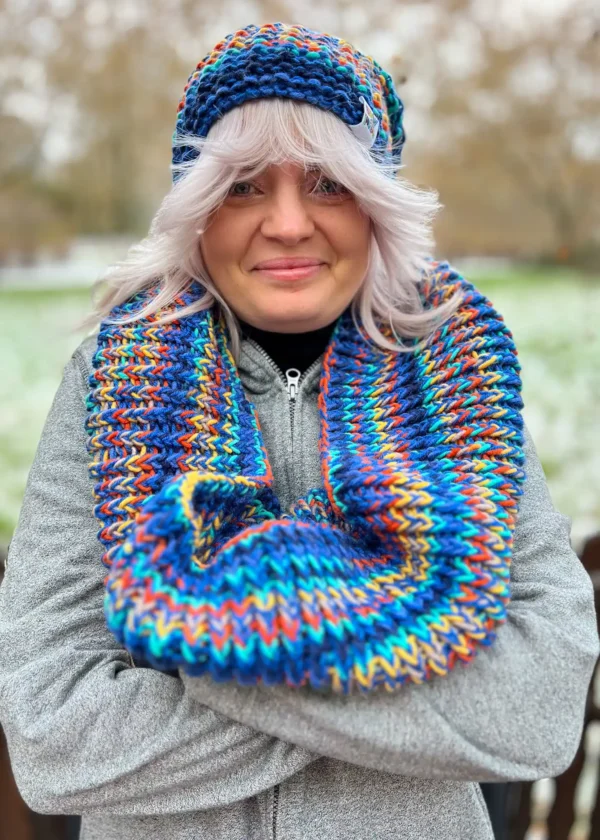 Komin ręcznie robiony "Górski potok"