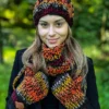 Modna czapka ENDORFINA "Ciemna jesień"
