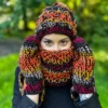 Modna czapka ENDORFINA "Ciemna jesień"
