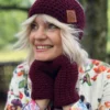 OPASKA podszyta polarem ,,Bordo"