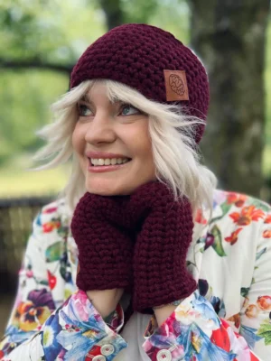 OPASKA podszyta polarem ,,Bordo"