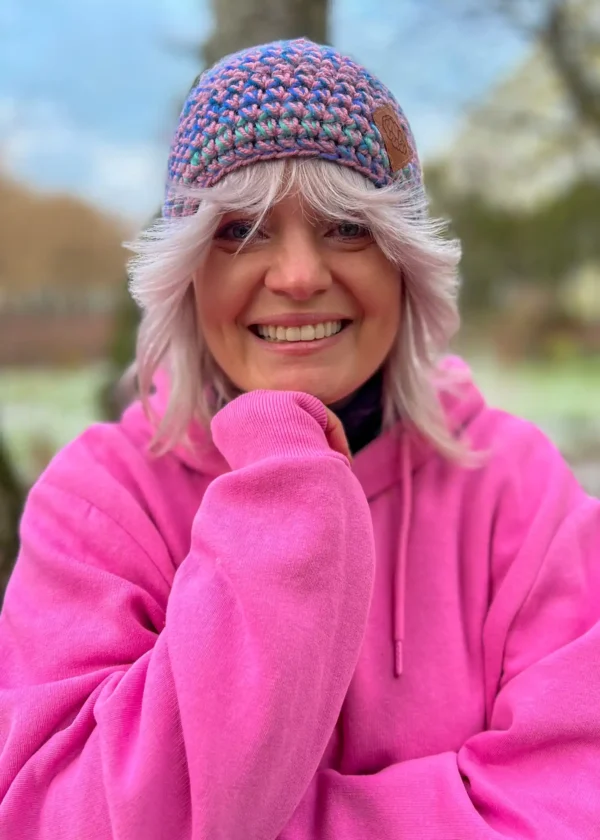 Ciepła opaska zimowa ,,Bubble gum"
