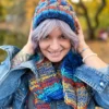 Modna czapka zimowa HAPPY ,,Górski potok"