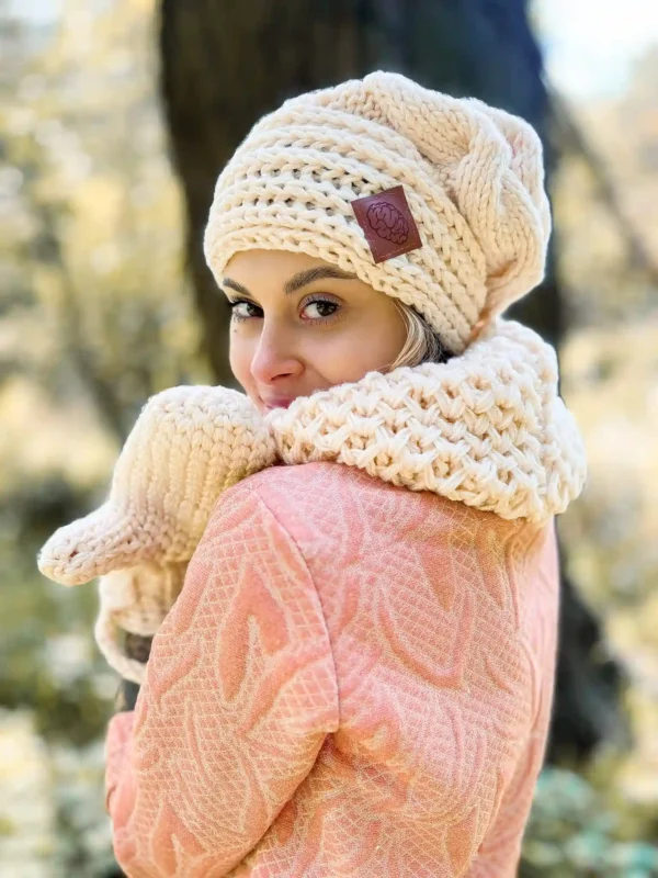 Czapka nieugniatająca włosów THIS IS IT ,,Ecru"