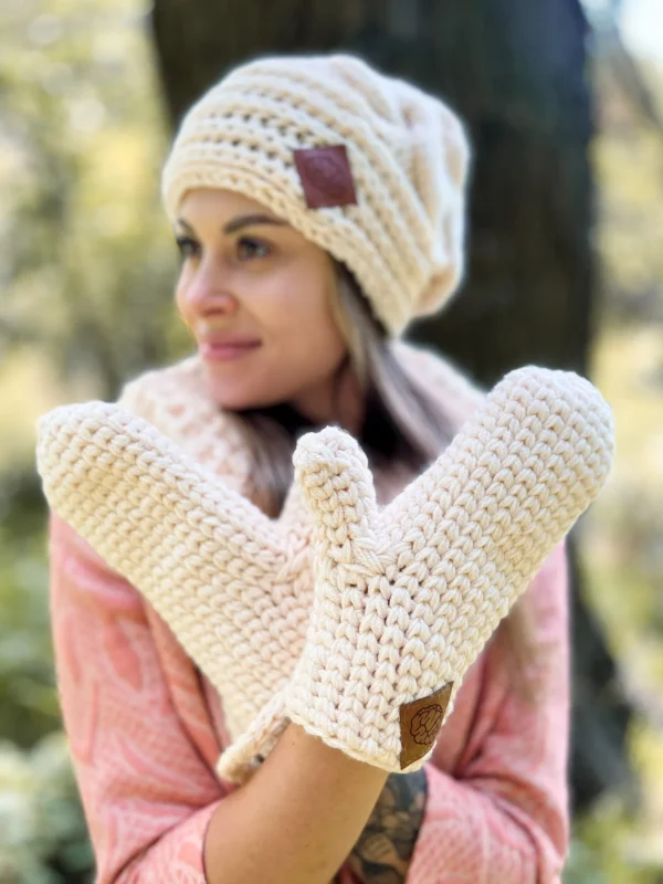 Czapka nieugniatająca włosów THIS IS IT ,,Ecru"