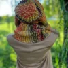 Luźna czapka zimowa NEVERLAND "Jasna jesień"